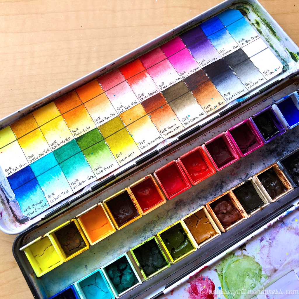 Review: Etchr Lab Pearlescent Watercolor Paint in Golden 