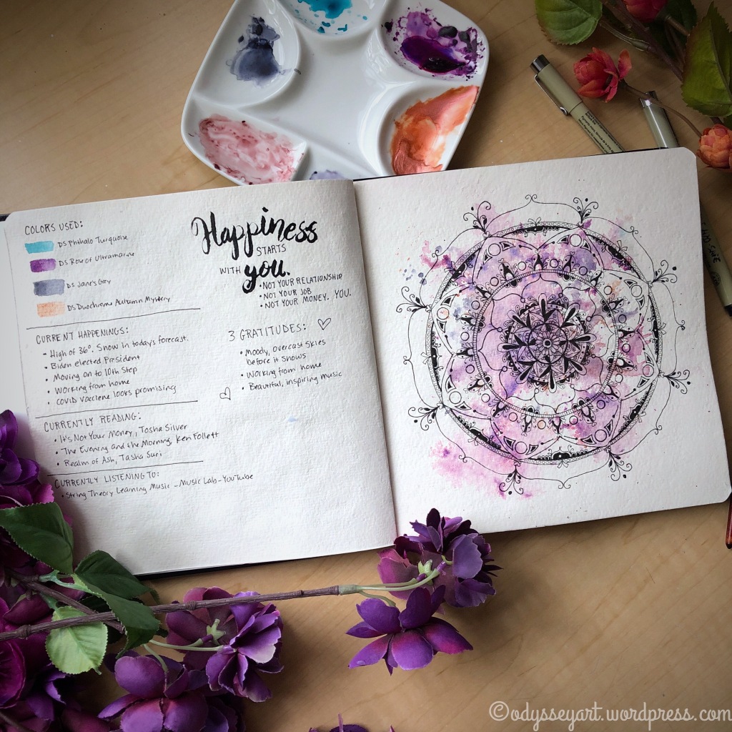 Completed Strathmore 500 Series Watercolor Travel Journal and Flip-through  – Odyssey Art